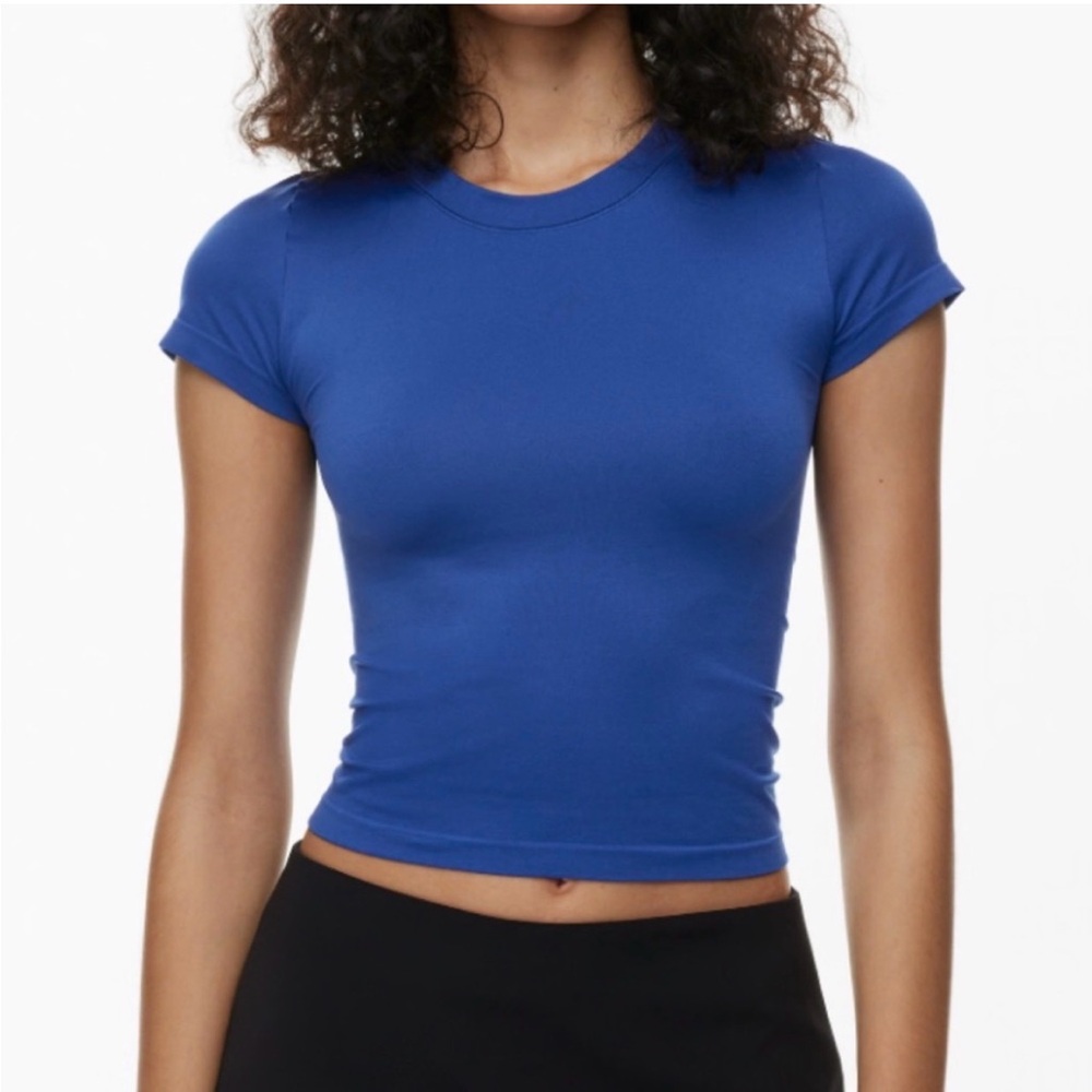 Aritzia Smooth Seamless Willow T shirt in Jazz Blue